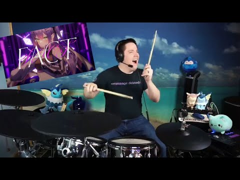The8BitDrummer - Drum Cover of “FACT” by Tokoyami Towa!