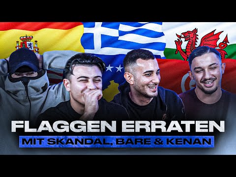 ICON 5 KÜNSTLER STREITEN SICH 😂🇦🇱 Flaggen erraten mit Skandal, Kenan & Baré