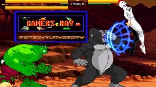 Harambe vs. Super Heroes - First Match with Hulk and Harambe!