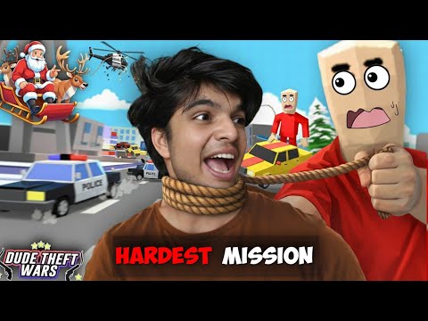 Completing HARDEST MISSION In Dude Theft War😨| If I Die = Impossible Dare ‼️