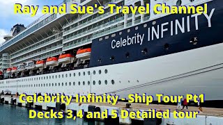 Celebrity Infinity Ship Tour Decks 3,4 and 5