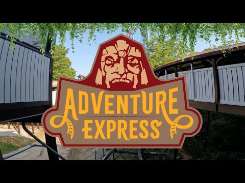On-ride point of view of Adventure Express