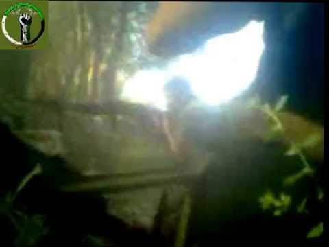 استهداف نقاط تمركز قوات النظام في مرصد خربة السولاس في ريف اللاذقية بواسطة رشاش بي كي سي من قبل كتيبة الأخوة في الله