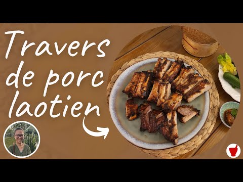 Grilled pork spare ribs with lemongrass