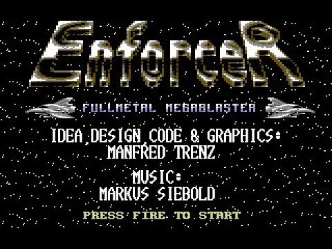 Enforcer Fullmetal Megablaster Review for the Commodore 64 by John Gage