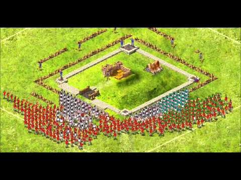 Stronghold Kingdoms- Huge war 500 vs 6 archers...