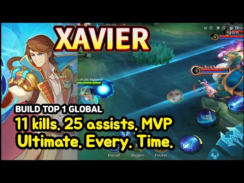 Xavier (Mythical Glory): 11 Kills 25 Assists MVP Beam Domination | MLBB Ranked Gameplay