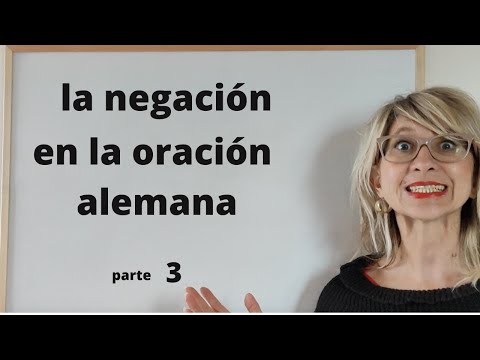 La negación en la oración alemana