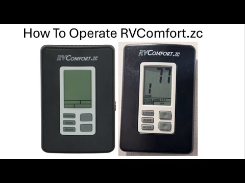 How to operate your RVComfort.zc 9330A3341 Digital Thermostat thermostat in your RV travel trailer