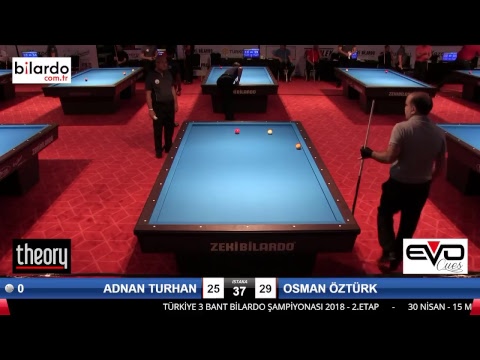 ADNAN TURHAN & OSMAN ÖZTÜRK Bilardo Maçı - 2018 ERKEKLER 2.ETAP-2.Ön Eleme