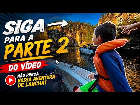 Parte 2 do vídeo, passeio de lancha em Capitólio Minas Gerais 