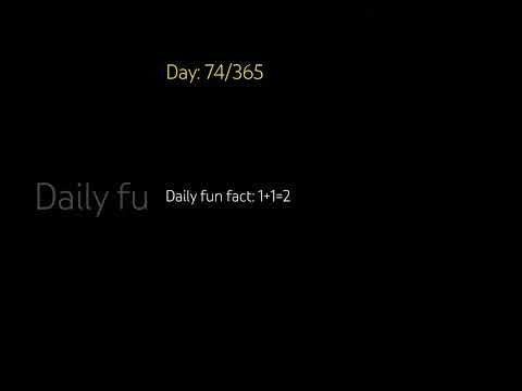 Daily fun facts 75/365
