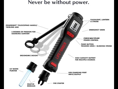 Lifesaber: A Small Hand Crank Generator for Wilderness Survival