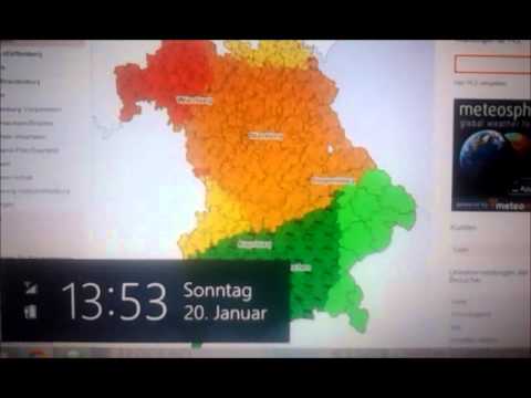 Bayern Wetter 20.01.13.