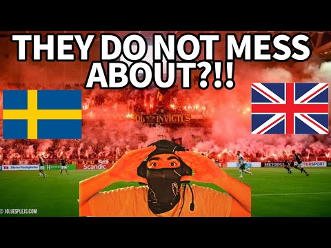 FOOTBALL IN SWEDEN IS CRAZY?!! AIK ULTRAS - BEST MOMENTS UK REACTION 🇬🇧 🇸🇪 | FOOTBALL