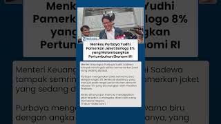 Momen Menkeu Purbaya Yudhi  Pamerkan Jaket Berlogo 8% yang Melambangkan Pertumbuhan Ekonomi RI
