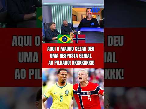 MAURO CEZAR FAZ GERAL CAIR NA RISADA APÓS RESPOSTA GENIAL A PILHADO ANTES DE BRASIL X NORUEGA!