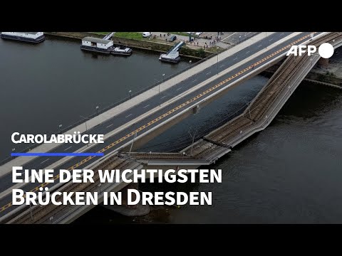 Carolabrücke: Eine der wichtigsten Elbquerungen in Dresden | AFP