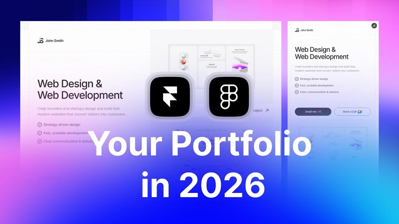 I Created the Best Framer Portfolio Template for Designers