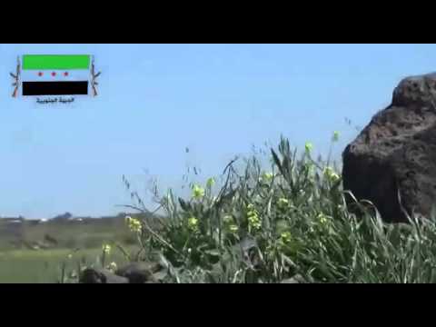 استهداف مقرات النظام في بلدة جدية في ريف درعا من قبل لواء أسود الإسلام