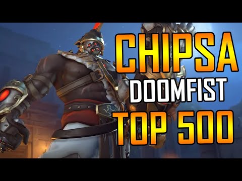 CHIPSA DOOMFIST SKIN - GLADIATOR! GAMEPLAY OVERWATCH SEASON 28 TOP 500