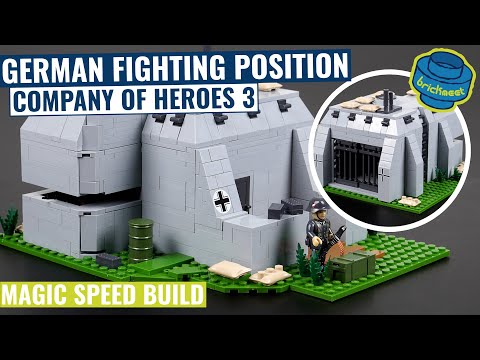German Fighting Position - Company of Heroes 3 - Diorama -COBI 3043 (Speed Build Review)