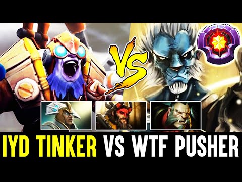 INYOURDREAM 10k Tinker vs Master Tier Phanthom Cancer And WTF Push Crazy Pushing Strat Dota 2