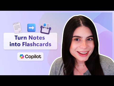 How to use Copilot to make flashcards from your notes | Microsoft 365