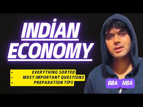 Indian Economy For BBA 3rd Semester Part 1