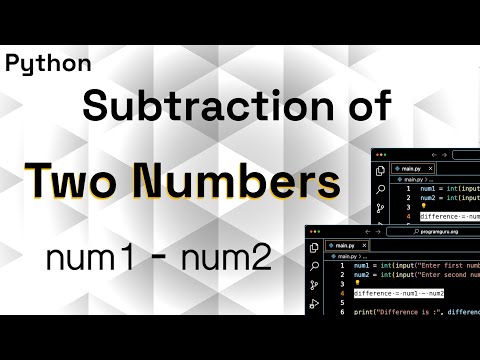 Subtraction In Python