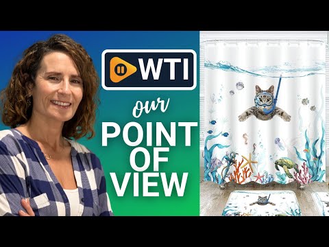 4 Pcs Funny Cat Shower Curtain Set with Rug Teal Blue Sea Ocean Bathroom Sets with Waterproof Fabric Shower Curtain and Non-Slip Rugs Toilet Lid Cover Bath Mat Decor with Hooks (Teal) - WTI product video review