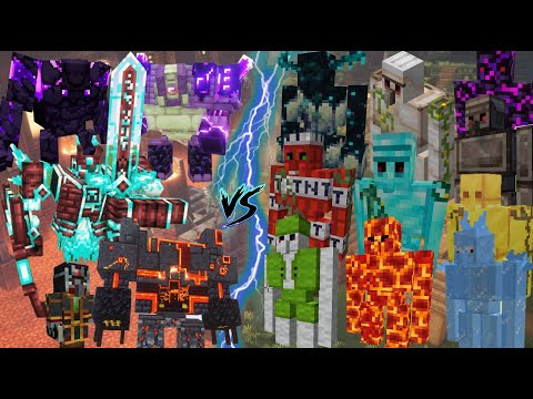 L_Ender 's Cataclysm VS Extra Golem | Minecraft Mods Battle