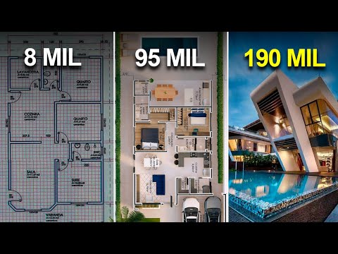 PREÇO do Projeto de Casa: O Que Ninguém Te Conta para NÃO Ser ENGANADO (De R$8 a R$190 Mil)
