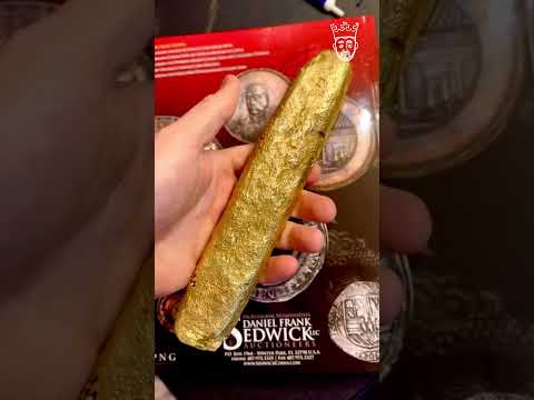 A historic and impressive #gold bar that you can purchase at #auction.