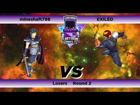 Flynn's Arcade 055 Losers Round 2 - mineshaft798 (Marth) Vs EXILED (Captain Falcon) Melee Tournament