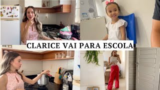 CHEGOU A HORA: fomos visitar escola para Clarice, rotina do dia e frango com batata ✨