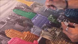 Come decorare un quadro moderno con i brillantini (glitter)