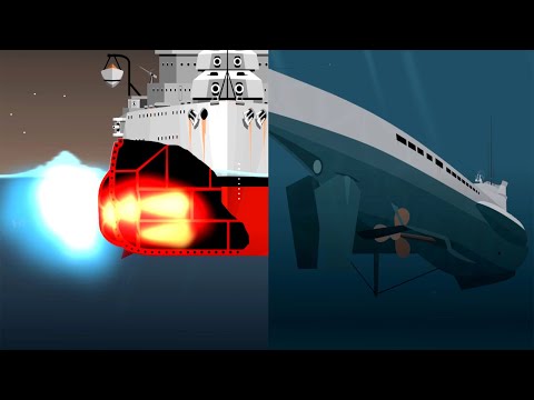 Shipwreck animation, German submarine U 47 attacks battleship Royal Oak, sinking of the ship of WW2