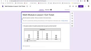 Module 6 Lesson 1 Exit Ticket
