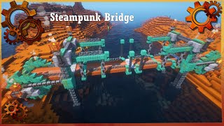 Minecraft: How to build a Steampunk Bridge - Build Tutorial