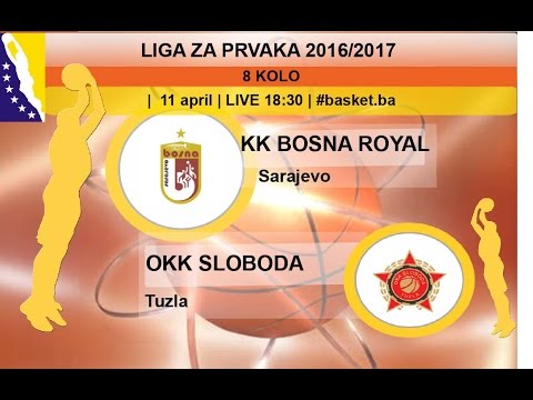 KK Bosna Royal Jelly - OKK Sloboda | Liga za prvaka | 8. kolo | LIVE 18:30