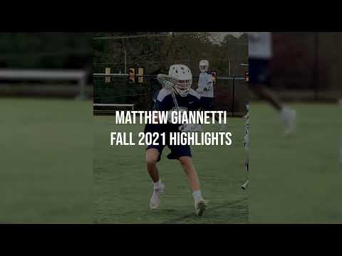 Matthew Giannetti Fall 2021 Highlights