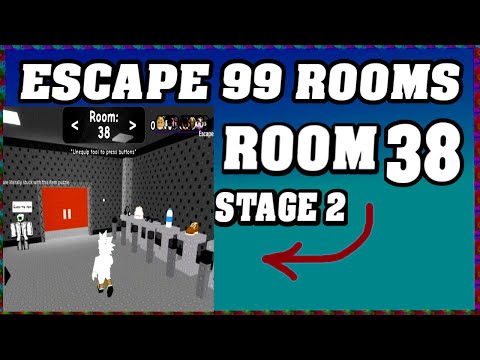 ROOM 38 STAGE 2 ESCAPE 99 ROOMS Roblox Walkthrough [Full Guide English] 🗝️