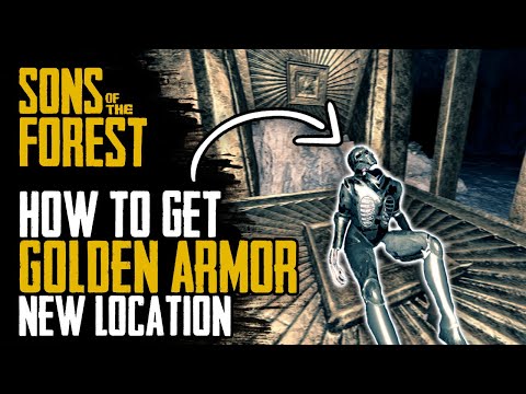 Sons of the Forest Golden Armor  How to get and use Golden Armor