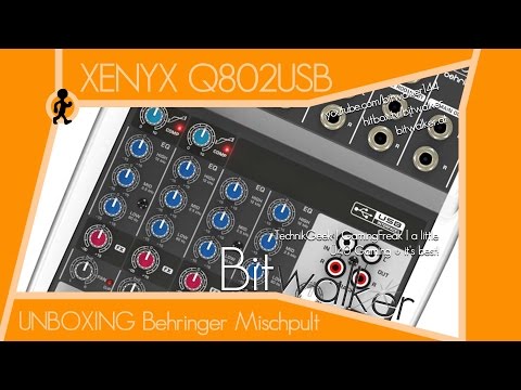 Behringer XENYX Q802 USB Mischpult UNBOXING [GER]