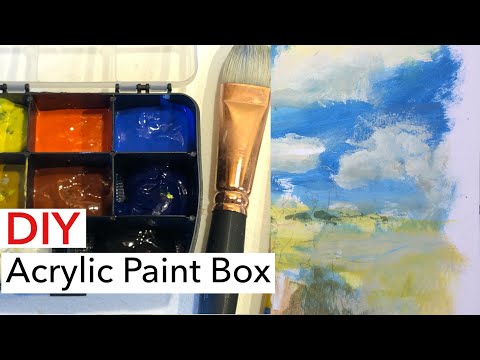 DIY Portable Paint Box For Acrylics | Including Field Test and Review