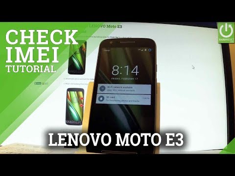 How to Check IMEI in LENOVO Moto E3 - Read IMEI Information