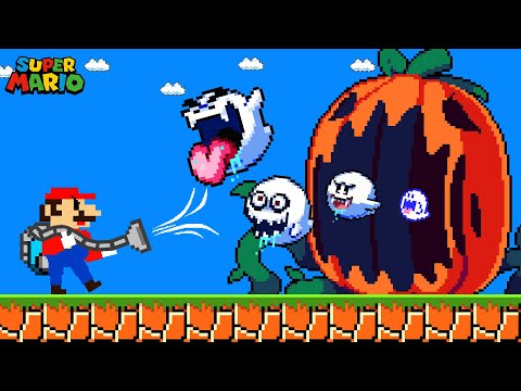 Mario goes Trick-or-Treating in Halloween Challenge - 2024 HALLOWEEN SPECIAL | Game Animation
