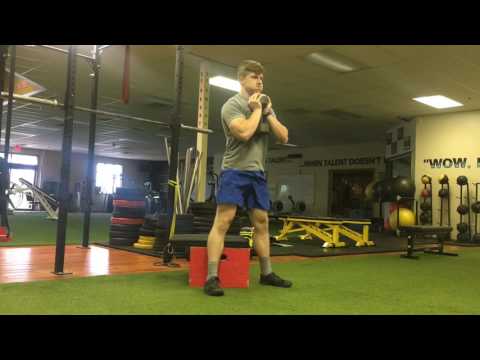 Dumbbell Goblet Box Squat