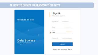 01 How to Create Your Account on Insyt